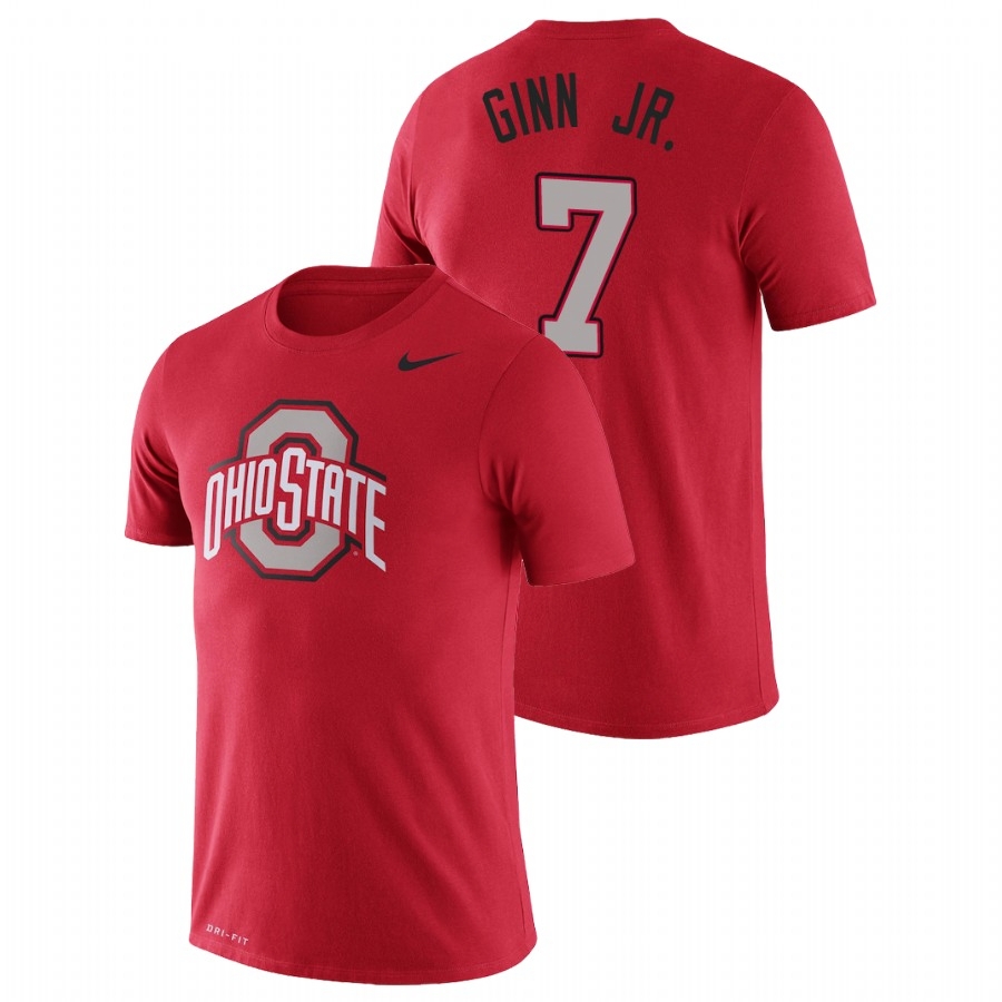 Ohio State Buckeyes Men's NCAA Ted Ginn Jr. #7 Scarlet Nike Legend Performance College Basketball T-Shirt FYY1849LE